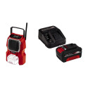 Einhell TC-RA 18 Li BT - Solo, construction site radio (red/black, Bluetooth)