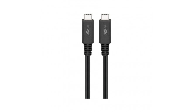 Goobay USB-C cable USB 4.0 generation 3x2 (black, 1 meter)