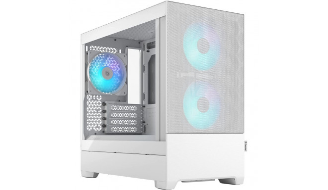 Fractal Design arvutikorpus Pop Mini Air RGB TG Clear Tint Tower, valge