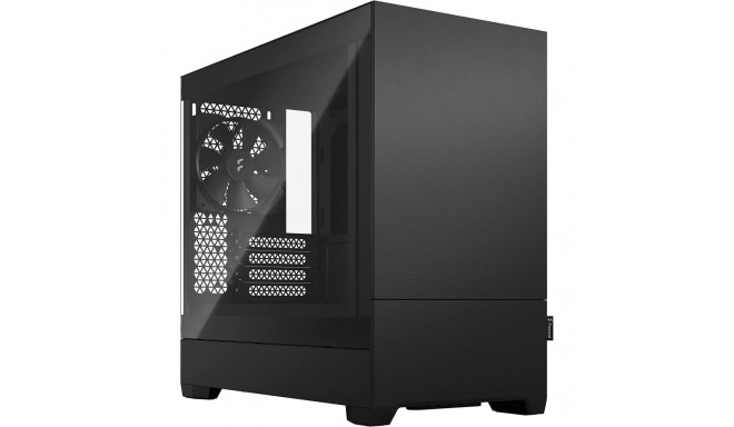 Fractal Design Pop Mini Silent black TG Clear Tint, Tower Case (black)