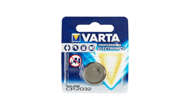 Varta CR2032, coin cell battery, lithium, 3V (6032-101-401)
