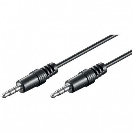 Audiokabel 3,5mm > 3,5mm (schwarz, 2,5 Meter)