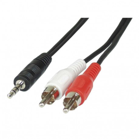 audiokaabel 3,5mm > stereo cinch 1,5m, must
