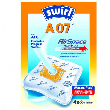 Staubsaugerbeutel A07 EcoPor (4 Beutel, 1 Abluftfilter)