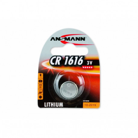 Liitiumnupp-patarei CR-1616, hõbedane