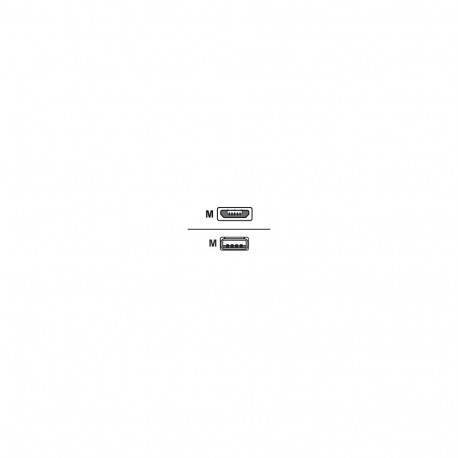 USB 2.0 kaabel USB-A pistik > Micro-USB pistik 0,5m topeltvarjestatud, must