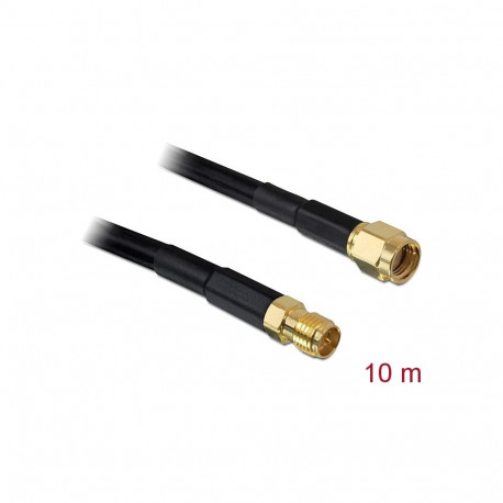 Delock Antenna Cable RP-SMA Plug > RP-SMA Jack CFD/RF200 10 m Low Loss
