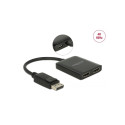 Displayport splitter 1 sisse/ 2 HDMI välja, 4K, 3840x2160@60Hz, MST, mirror/extended