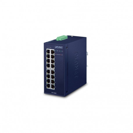 Switch: 16 x 10/100/1000T(X), -40 kuni 80°C, mittemanageeritav, DIN