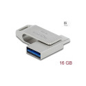 Delock USB 3.2 Gen 1 USB-C™ + Type-A Memory Stick 16 GB - Metal Housing