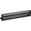 48-Port Blank Keystone Shielded Patch Panel