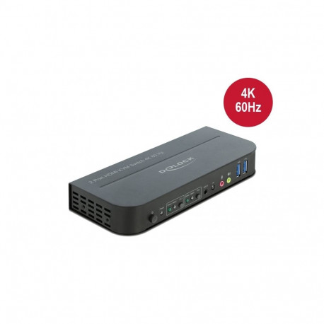 Delock HDMI KVM Switch 2 > 1 with USB and Audio