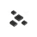 Heatsink kit for Raspberry Pi 4 B, aluminium