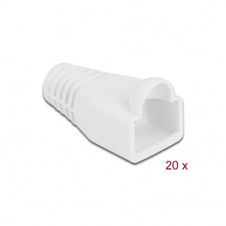 Delock Strain relief for RJ45 plug white 20 pieces