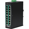 16-Port Industrial Gigabit PoE+ DIN-Rail Switch