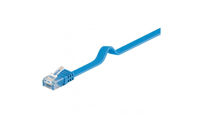 Võrgukaabel Cat6 UTP 1.0m, sinine, lapik, CU
