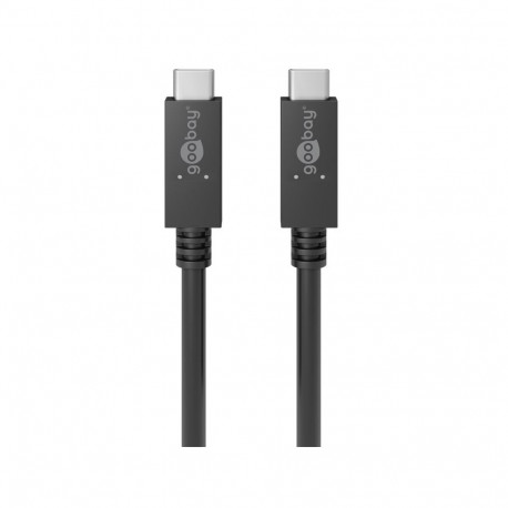 USB-C cable 0.5m, USB 3.2, 20Gbps, black