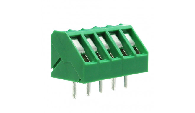 5mm 45 Degree Rising Clamp Terminal Block 5p