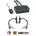 2 Port HDMI, USB 2.0 & Audio KVM Switch Compact