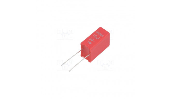 Capasitor polyester 10uF 50VDC Pitch:5mm; 10%, WIMA