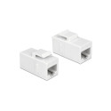 Jätkupesa RJ45 Cat6 varjestamata keystone valge
