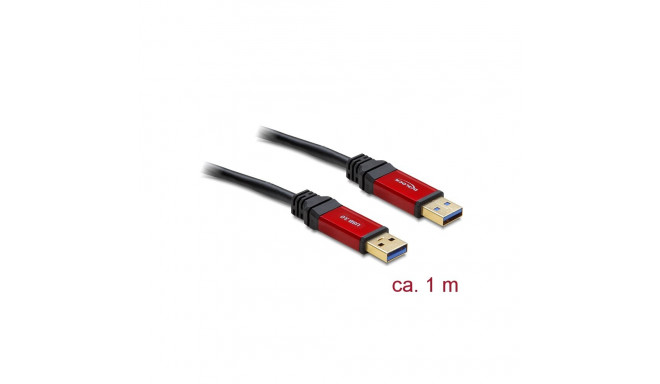 Delock Cable USB 3.0 Type-A male > USB 3.0 Type-A male 1 m Premium