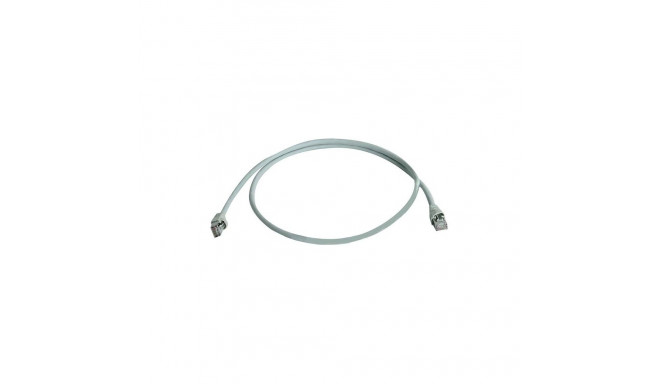 Patch cord S/FTP Cat6a (ISO/IEC), 15m MP8 FS500, LSZH, grey, 1:1