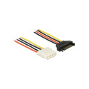 Power Cable SATA 15 pin female > 4 pin female 30 cm