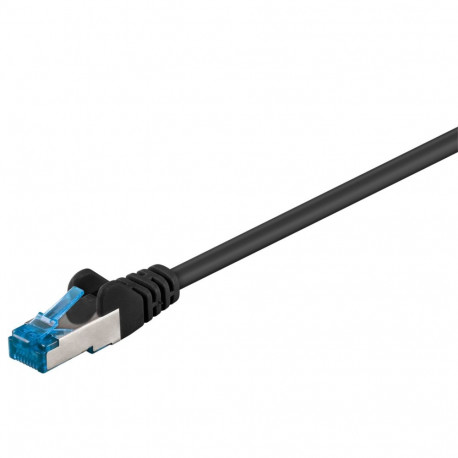 Võrgukaabel Cat6a S/FTP 1.0m, must, PiMF, LSZH, CU
