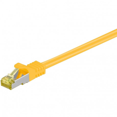 Võrgukaabel CAT6A S/FTP 10.0m, kollane, 500 MHz, PiMF, LSZH, CU, CAT 7 kaablist