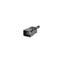 16A STR PLUG BLACK