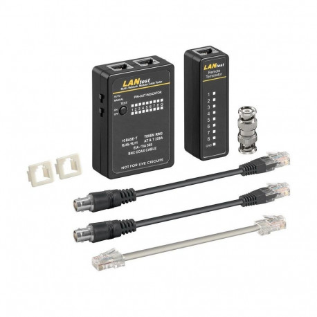 Kaablitester RJ11, RJ12, RJ45, ISDN, CAT5, CAT6, BNC