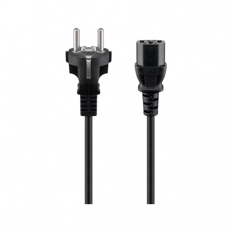 Power Cord 2.0m, black, CEE 7/7 - C13