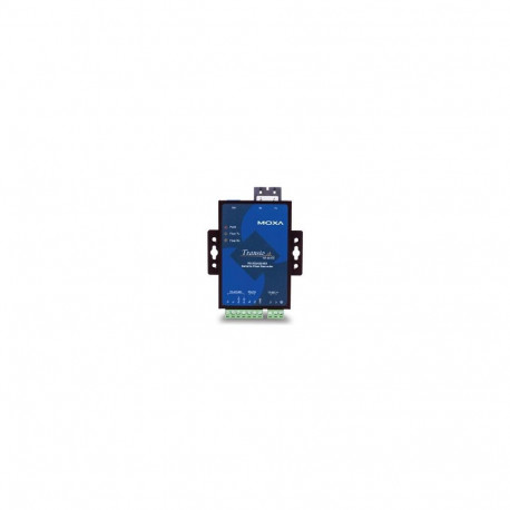 RS-232/422/485 to multi-mode optical fiber media converter with fiber ring support and SC connector,