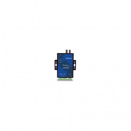 RS-232/422/485 to multi-mode optical fiber media converter with fiber ring support and ST connector,