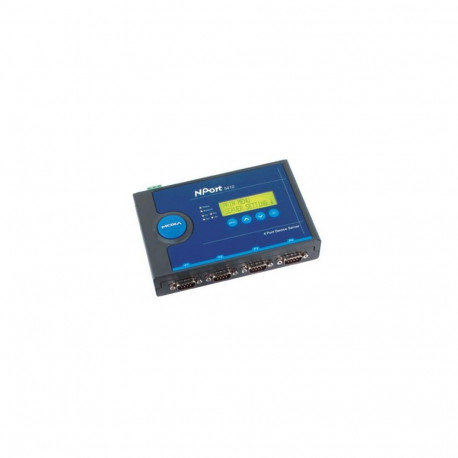 4-port RS-232/422/485 device server, 0 to 60°C, power supply