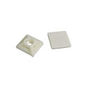 Kaablifiksaator kleebisega, 19 x 19mm, must, 3,6mm, kahesuunaline, 100tk/pk