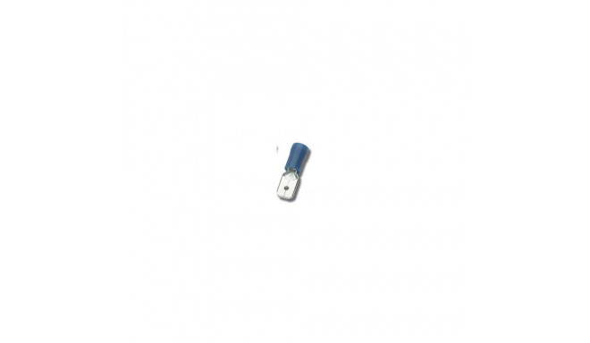 FLATPLUG.BLUE6.3X0.8mm MALE, 100pcs