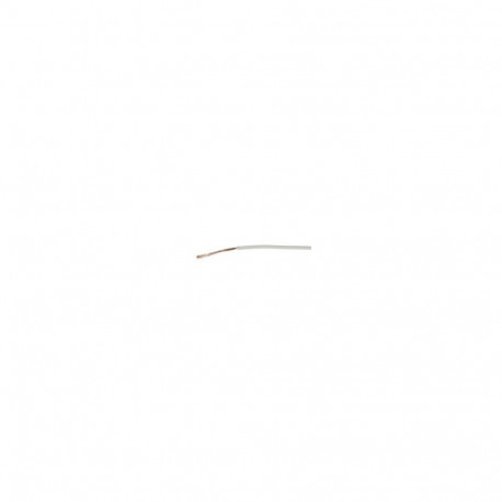 Hook up wire 0.50mm², White 500V PVC ø1.90mm, Cu, 100m/reel