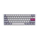 Ducky One 3 Mist Grey Mini Gaming Keyboard, RGB LED - MX-Ergo-Clear