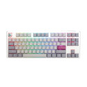 Ducky One 3 Mist Grey TKL Gaming Keyboard, RGB LED - MX-Ergo-Clear