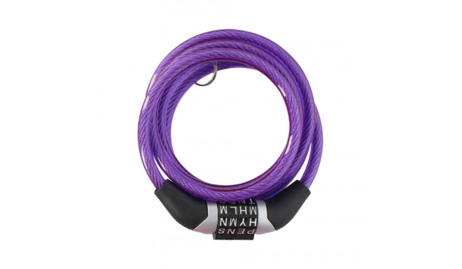 Dunlop spiral bicycle lock, combination 0.6x120 cm 1042688