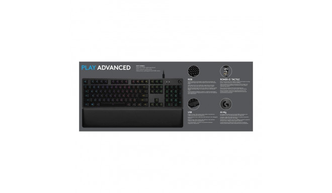 LOGITECH Gaming G513 Keyboard backlit USB Nordic key switch GX Brown Tactile carbon (PAN)