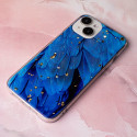 Fusion Gold Glam Blue ümbris silikoonist ümbris Samsung A256 Galaxy A25 5G