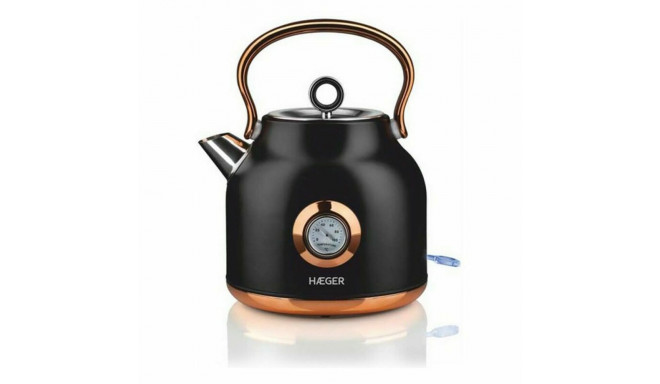 Veekeetja ja Elektriline Teekann Haeger EK-22B.024A Must Roostevaba teras 2200 W 1,7 L