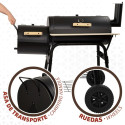 Söegrill Ratastega Aktive Teras Plastmass Emailitud metall 106 x 106 x 61 cm Must