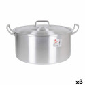 Casserole with lid Aluminium 43 x 36 x 16 cm (3 Units)