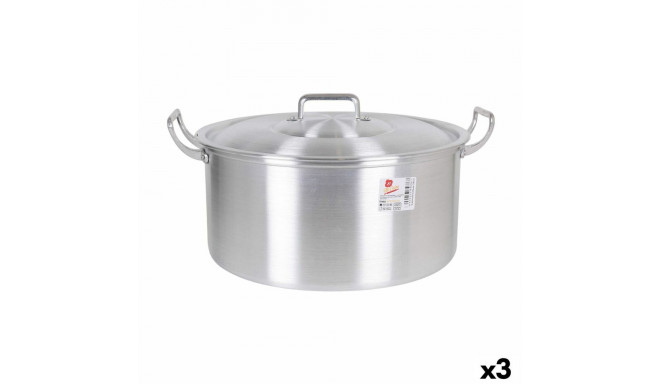 Casserole with lid Aluminium 43 x 36 x 16 cm (3 Units)