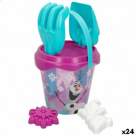 Rannalelude komplekt Frozen Olaf Ø 14 cm (24 Ühikut)