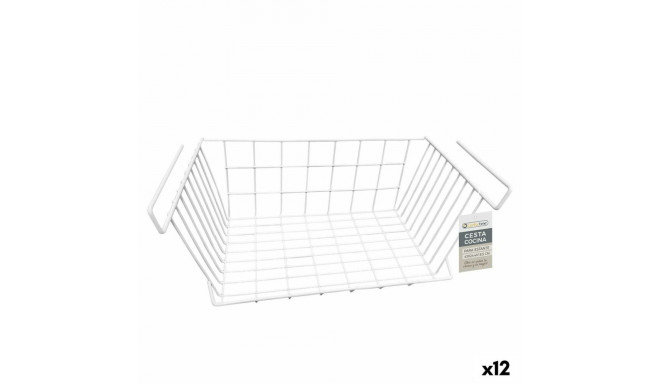 Korv Köögiriiulisse Confortime Valge 43 x 24,4 x 18,5 cm (12 Ühikut)